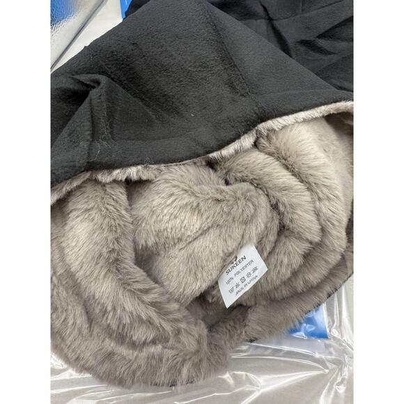 Sukeen Winter Beanie Hat Scarf Set for Men Women Warm Hat with Faux Fleece Neck - Picture 8 of 16